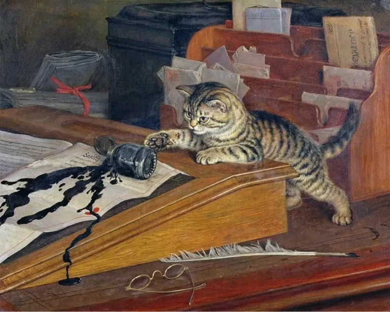 Pintura "Sé testigo de mi acto y mi obra" de Frank Paton