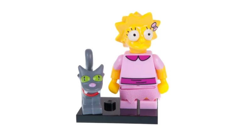Figura de Lisa y su gato Bola de Nieve