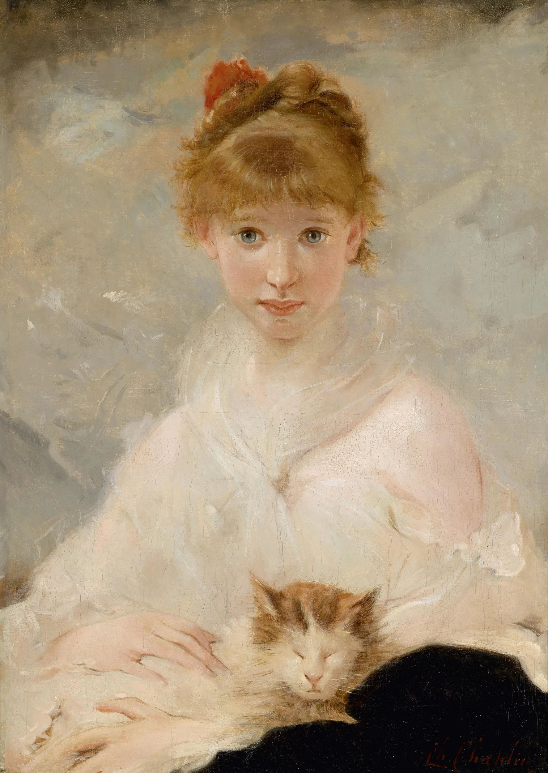 Pintura "El pequeño consentido" de Charles Joshua Chaplin